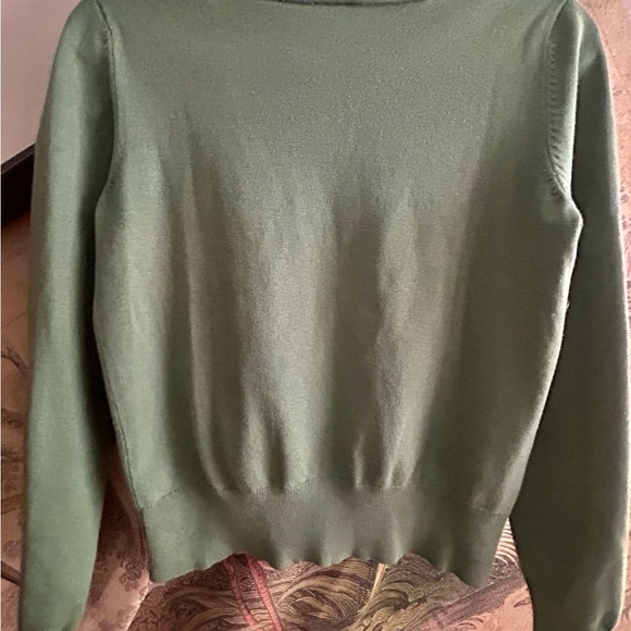 Ann Taylor Cardigan Sweater Fern Green SZ Medium Fits Small - Picture 5 of 7